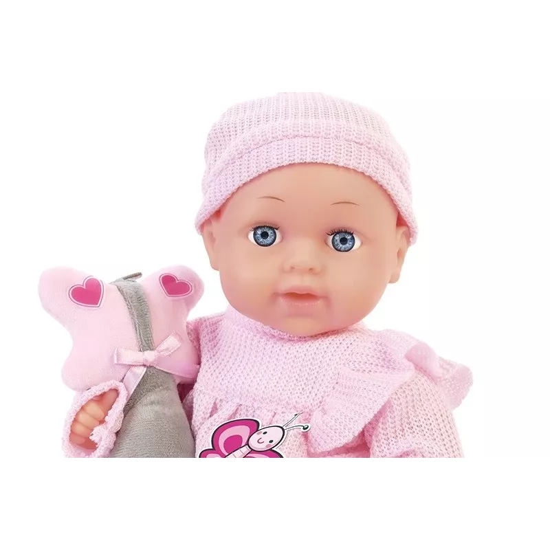 Muñeca Artyk Natalia 33 cm con juguete - muñeca bebé Artyk 33 cm con accesorios