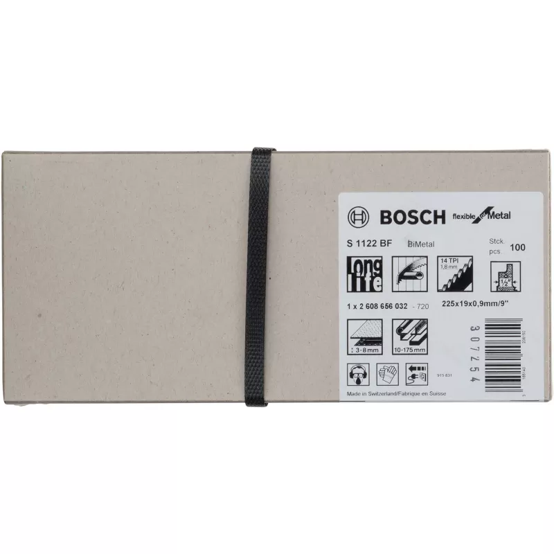 Bosch S 1122 BF, tubo, perfil, chapa gruesa, 1,8 mm
