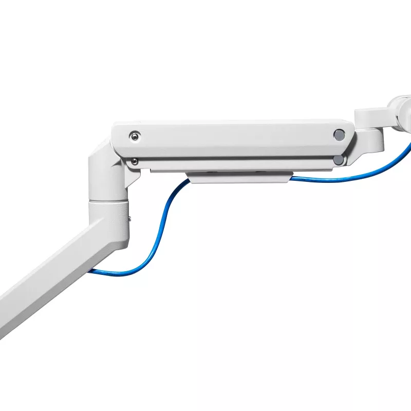 Brazo para monitor SILVERSTONE SST-ARM14 soporte VESA ajustable en altura para un monitor, Plateado
