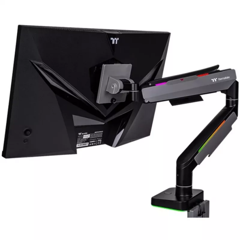 Thermaltake GEA-MSR-SMSBLK-01 soporte para monitor 124,5 cm 49 pulgadas de mesa negro gris