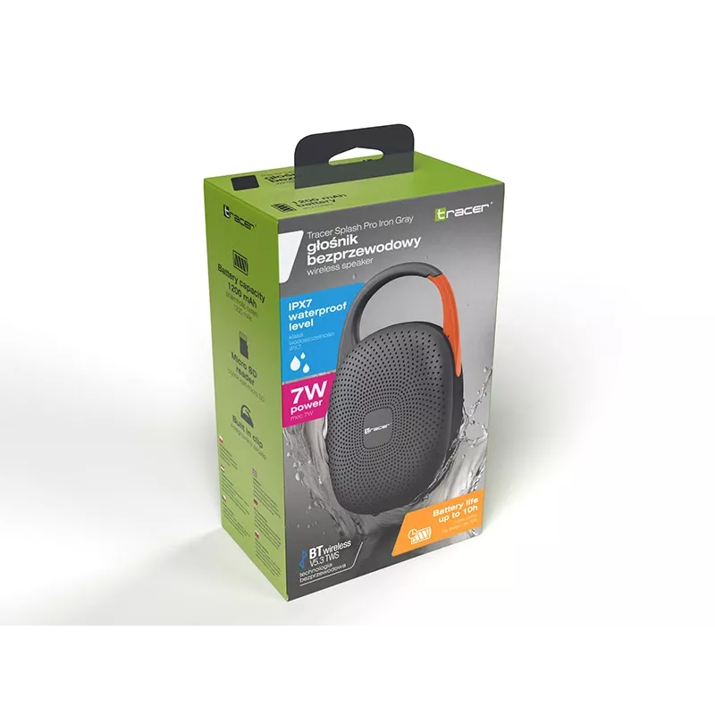 Altavoz Bluetooth TWS portátil No name Splash PRO — Gris hierro