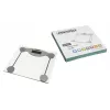 Báscula de baño electrónica Mesko MS 8137 — capacidad 150 kg, precisión 100 g, blanca/transparente