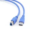 Gembird - Cable USB - USB Type-A (M) a USB Type-B (M) - USB 3.0 - 1,8 m - Moldeado - Azul