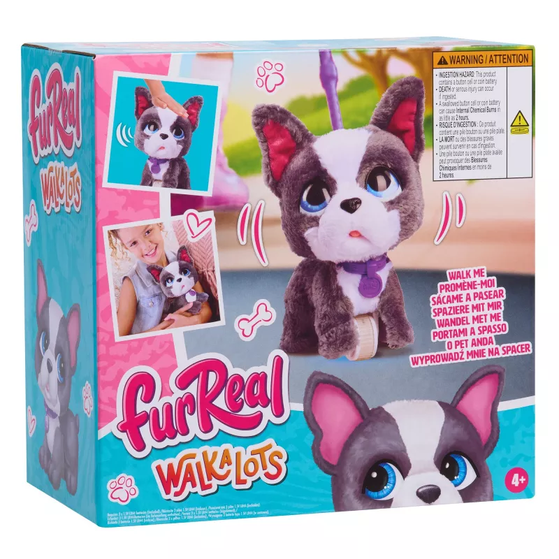 furReal Walk-a-Lots bulldog francés, figura de juguete