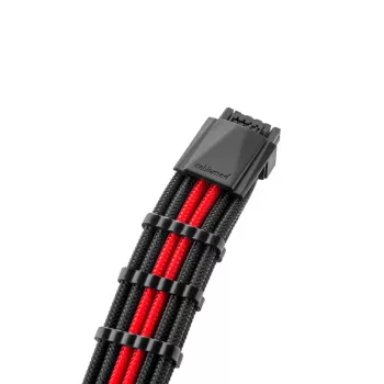 Cable CableMod PRO ModMesh 12VHPWR a 3x PCIe - 45 cm, negro/rojo