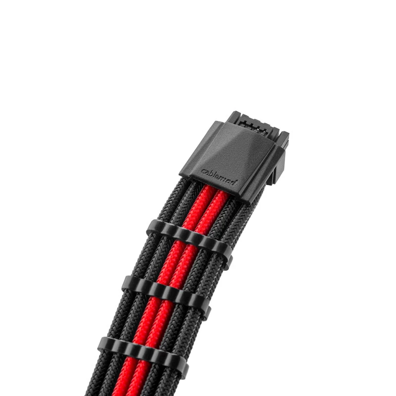 Cable CableMod PRO ModMesh 12VHPWR a 3x PCIe - 45 cm, negro/rojo