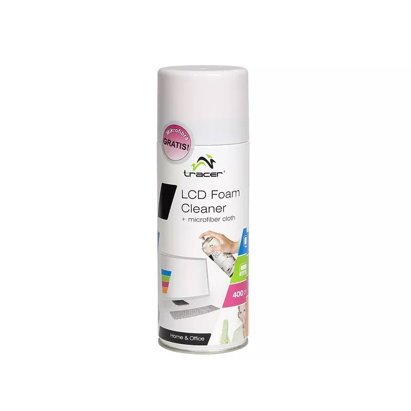 Limpiador en espuma para LCD 400 ml + paño de microfibra