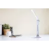 Lámpara de mesa Hawk HW-LAMP01 blanca LED brillo ajustable, brazo ajustable