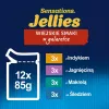 Purina Felix Sensations Mix comida húmeda para gatos, 12 x 85 g, pavo, caballa, cordero, arenque