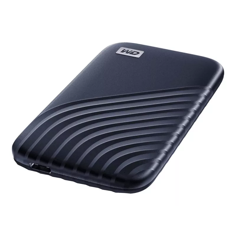WD My Passport SSD WDBAGF0020BBL - SSD - cifrada - 2 TB - externa (portátil) - USB 3.2 Gen 2 (conector USB-C) - AES de 256 bits - azul medianoche