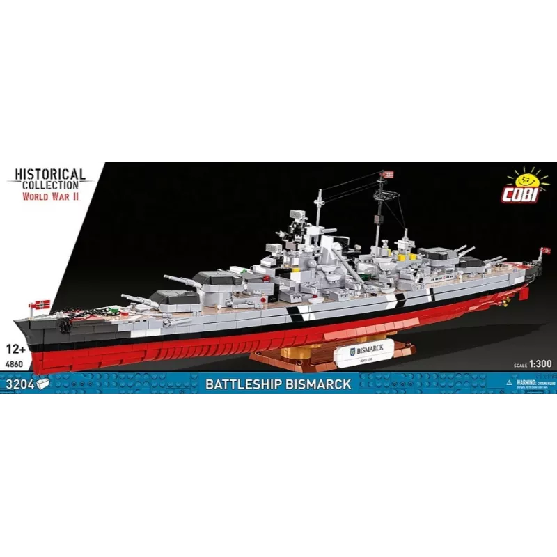 Set de construcción Cobi acorazado Bismarck modelo con 3204 piezas - Cobi CO BI-4860