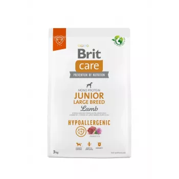 Pienso seco para perros Brit Care Hypoallergenic Junior Large Breed Lamb 3 kg — alimento completo para cachorros de razas grandes