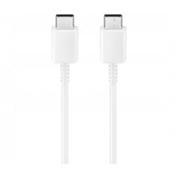 Samsung GP-TOU021RFC - Cable USB - USB-C de 24 pines (M) a USB-C de 24 pines (M) - 1,8m - USB Power Delivery (3A, 25W) - Blanco (GP-TOU021RFCWW)