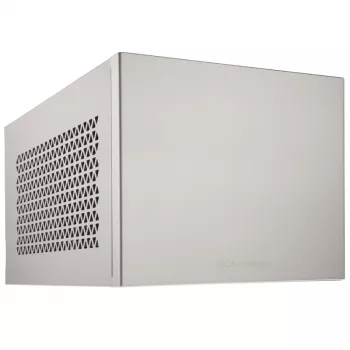 Caja Mini-ITX SILVERSTONE SST-SG15S, caja compacta de aluminio plateado