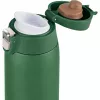 Vaso de viaje EMSA N2151900, verde oscuro, 0,4 L, tapa abatible