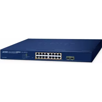 Switch gestionado PLANET GS-2210-16P2S 16 puertos 10/100/1000T PoE 240W