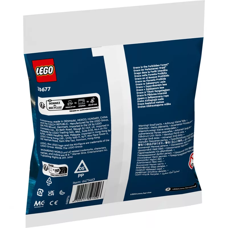 Juguete de construcción LEGO Harry Potter Set Modelo 30677 – Draco en el Bosque Prohibido, escena con minifigura