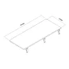 Estante plegable de pared Maclean 100x40 cm MC-128 B