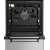 Cocina de gas y eléctrica BEKO FSM52330DX 5 quemadores 60 cm, clase de eficiencia energética A