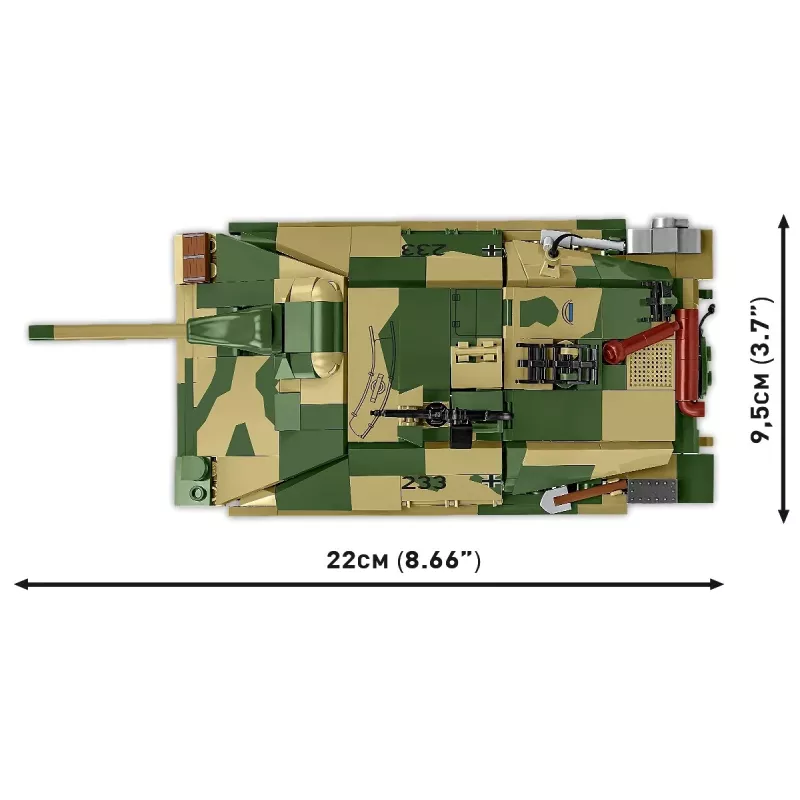 Set de construcción Cobi Blocks Jagdpanzer 38t Brave, 731 piezas
