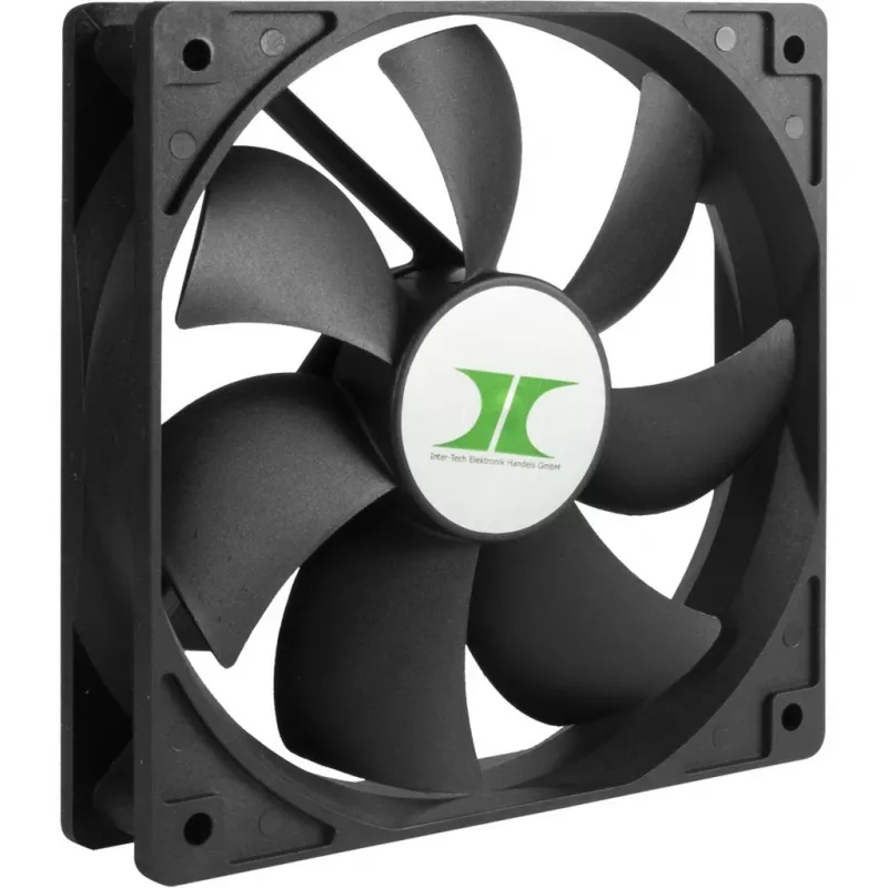 INTER-TECH 88887289 Ventilador de carcasa 120mm pack de 3 Negro