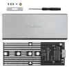 Carcasa de aluminio QOLTEC 51833 para SSD M.2, SATA a USB 3.0, compatible hasta 2 TB