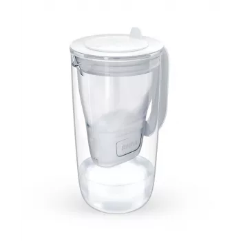 Jarra filtrante de agua BRITA Glass+1 Maxtra Pro gris, 2,4 L total / 1,5 L filtrada, filtro Maxtra Pro PP