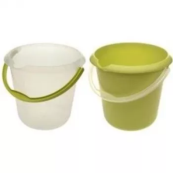 Cubo keeeper Mika 10 L transparente con asa ergonómica