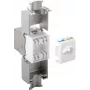 Goobay 90864 Cat.6A Keystone RJ45 Conector hembra, STP apantallado, Slim Line