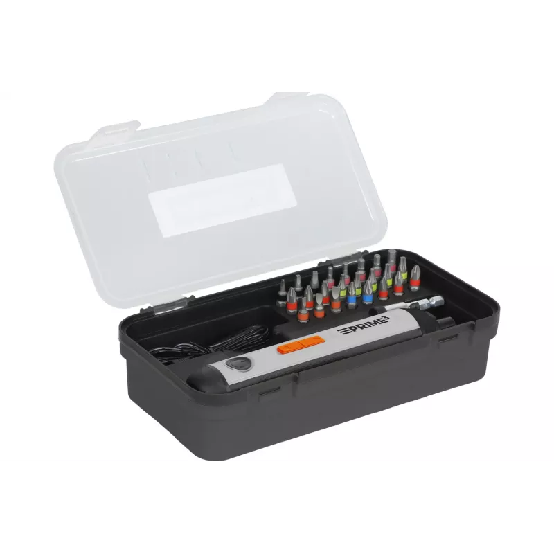 Destornillador a batería PRIME3 TCD21 4V — herramienta eléctrica compacta para reparaciones ligeras