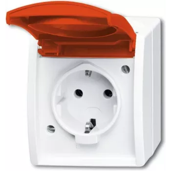 Busch-Jaeger Base Type F rojo blanco (2083-0-0839)
