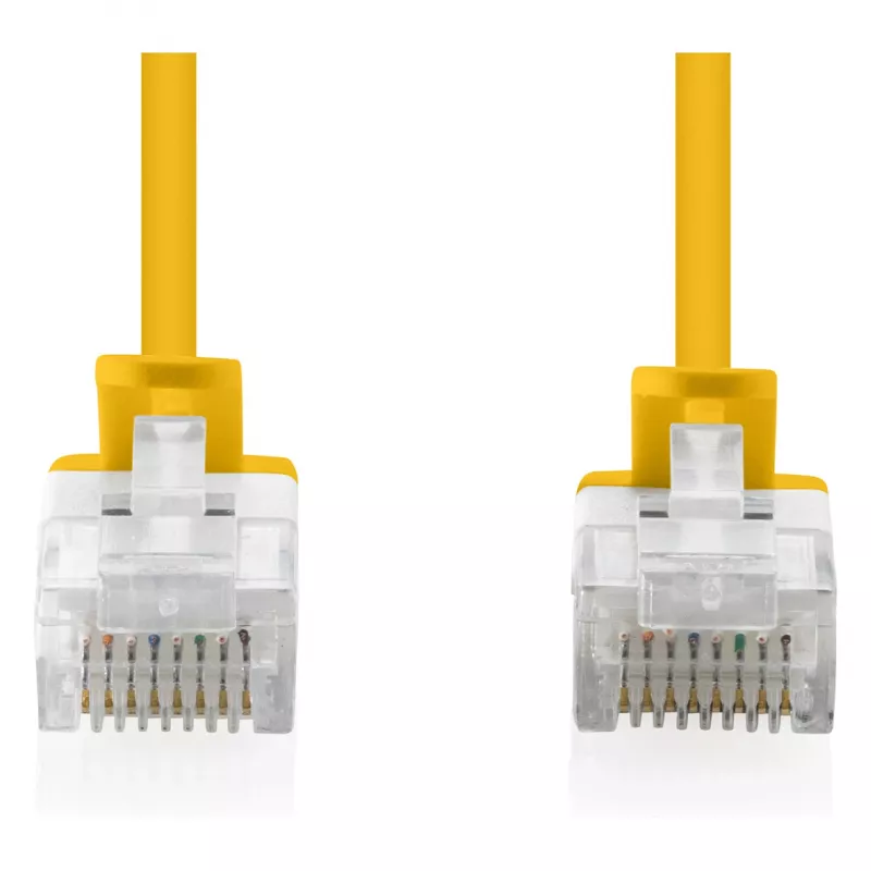 Cable de red DIGITUS CAT6 U-UTP fino, 3 m, amarillo, pack de 10