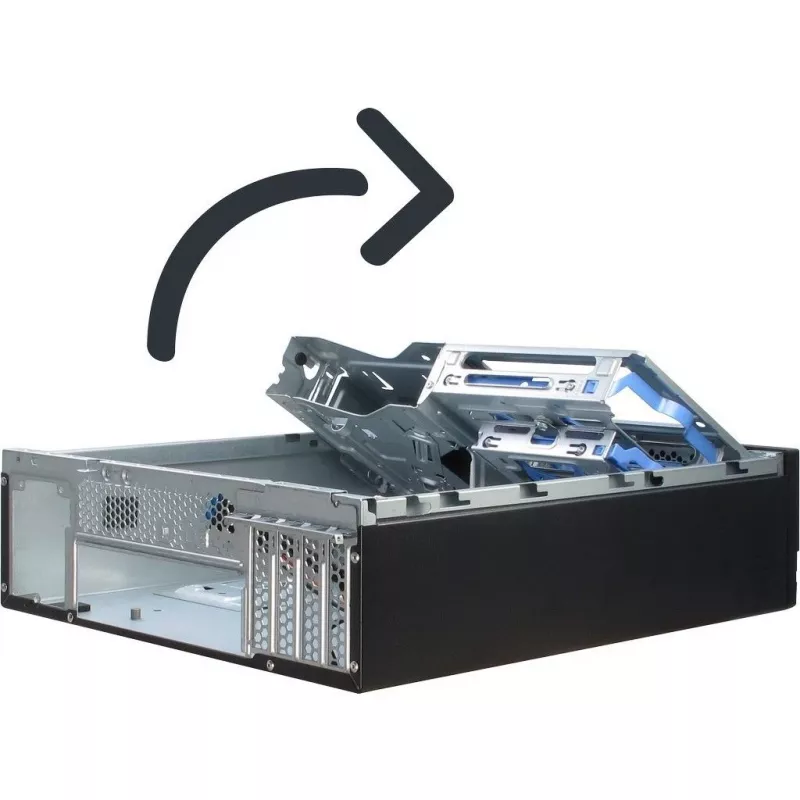 Inter-Tech IT-503 - SFF - Mini-ATX - sin fuente de alimentación (TFX12V) - negro mate - USB/audio (88881270)