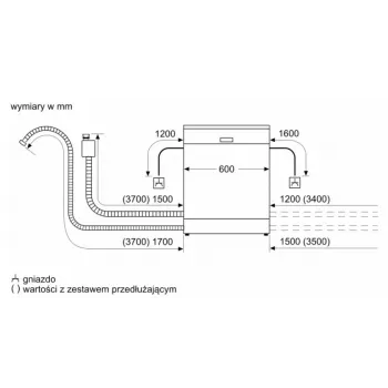 Lavavajillas independiente Bosch SMS4EVI04E — 13 cubiertos, 44–46 dB, clase energética D, 60×60×84,5 cm