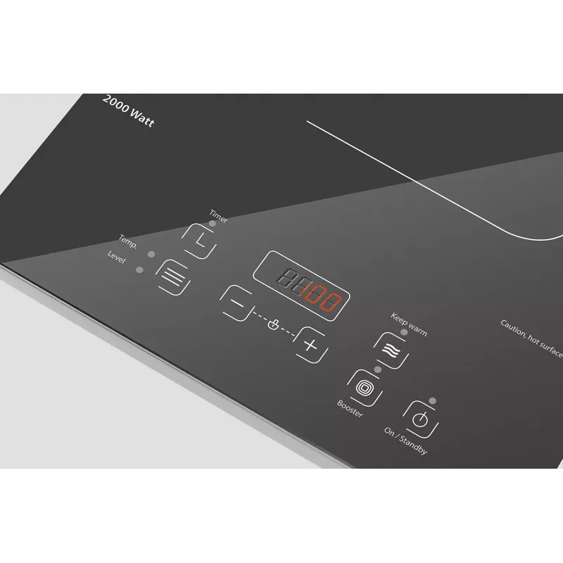 Caso | Placa de cocina de sobremesa | Comfort C2000 | Número de zonas de cocción 1 | Sensor | negra | Inducción