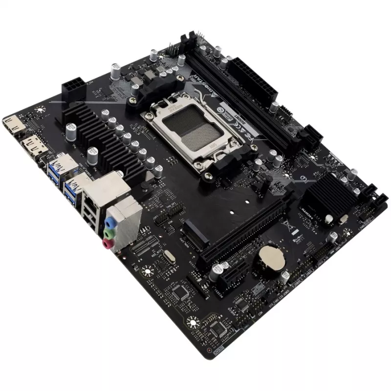 Placa base BIOSTAR B650MT Micro ATX, AMD B650, Socket AM5, DDR5, 2x DIMM, 96GB, 1x M.2, 4x SATA III, Gigabit LAN