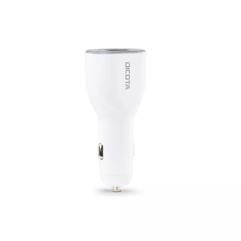 Cargador móvil DICOTA D31932 para portátil, smartphone, tablet blanco mechero de coche