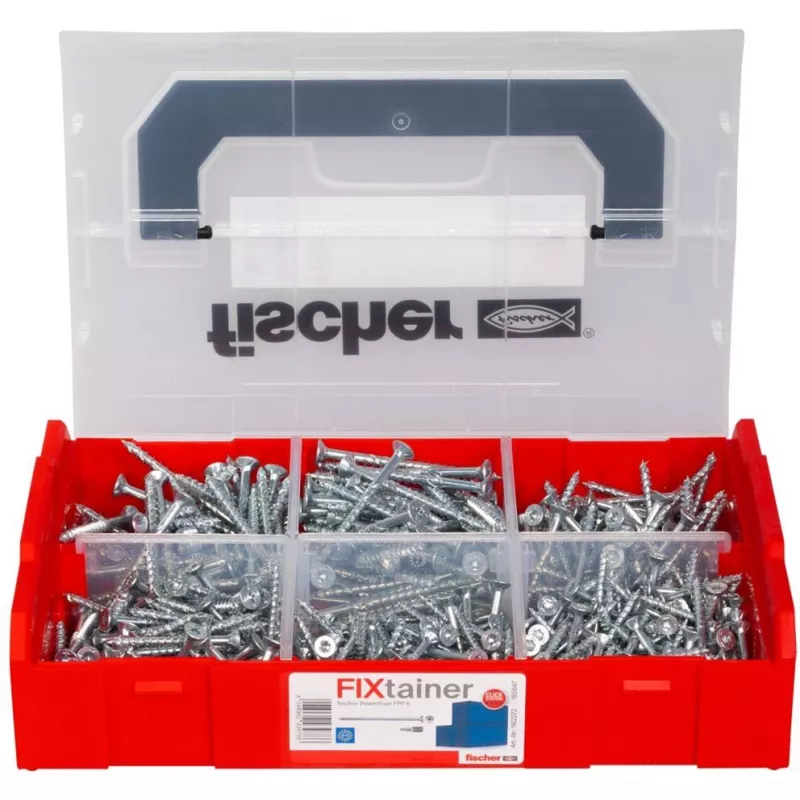 fischer FixTainer PowerFast II TX TG 562272 surtido de tornillos para aglomerado acero galvanizado (562272)