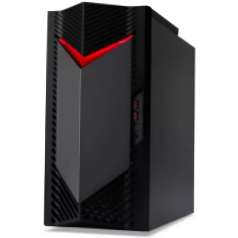 Acer Nitro 50 N50-660 PC gaming de torre, Intel Core Ultra 7 265F, 32 GB DDR5, SSD M.2 de 1 TB, NVIDIA GeForce RTX 5060 8 GB, Wi-Fi 7, Bluetooth 5.3, Windows 11 Home, negro/rojo