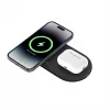 Belkin WIZ021VFBK – Estación de carga inalámbrica 2 en 1 con tecnología Qi2 15 W, negra