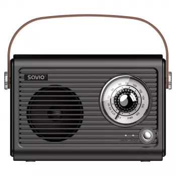 Radio portátil Savio RS-01 analógica negra