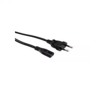 ROLINE cable de alimentación enchufe plano euro a C7, 2 polos, negro 1,8m (19.07.2096)