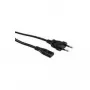 ROLINE cable de alimentación enchufe plano euro a C7, 2 polos, negro 1,8m (19.07.2096)
