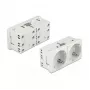 Toma de corriente CEE 7/3 DELOCK Easy 45 — 250 V, 16 A, 4000 W, blanca, ABS/PC, 90×45×40 mm