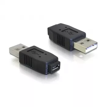 Adaptador USB micro-A+B conector hembra a USB 2.0 A conector macho DeLOCK 65029