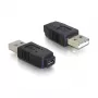 Adaptador USB micro-A+B conector hembra a USB 2.0 A conector macho DeLOCK 65029