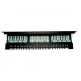 Digitus DN-91524U-EC panel de parcheo de 19" y 24 puertos Cat5e U/UTP, 1U, con soporte para cables, negro