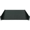 Bandeja fija con soporte Intellinet 19 pulgadas, 1HE, montaje frontal en 2 puntos, 150 mm de profundidad, máx. 25 kg, negro, tres años de garantía