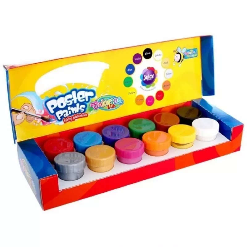 Pinturas de cartel Colorino Kids 12 colores 20 ml