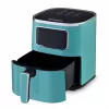 Freidora de aire HEINRICH'S HFR 8216 — 5,0 l, 1450 W, verde, control táctil, pantalla LED